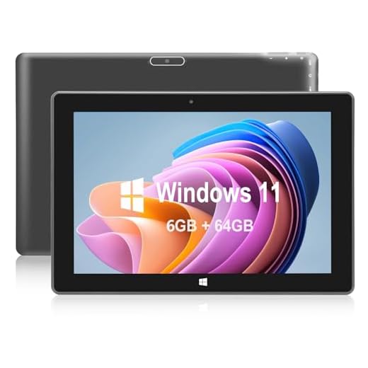 SZTPS® Tablette Windows Tactile 10 Pouces 6GB RAM 64GB ROM Intel Celeron N4000c,PC Portable Windows 11 IPS 1280x800 2.8GHz, 2MP+5MP Dual Camera