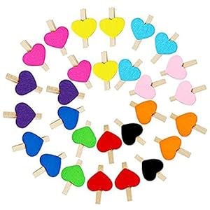 100 stuks gekleurde fotoclips set bericht clip liefde bruiloft decoratie clip party decoratie cartoon liefde clip van…