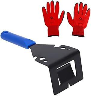Tile Pry Bars Trim Puller, Multi Moulding Trim Puller Removal Tool for Wood Floor Baseboard Door Casings Tiles Nail Pulling with Working Gloves Gekufa