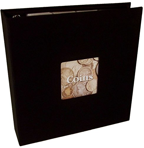 Coin and Currency Collecting Starter Bundle -- "Prestige" Album -- includes a coin album, 20 pocket pages, 2x2 coin holders, currency holders and coin box - all the coin collection supplies you need to get started