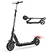 Patinete Eléctrico Kugoo S1, Patinete Plegable Adulto/Niño, Motor de 350 W, máx. 30 km/h, Neumáticos sólidos de 8", Bateria de Litio 6Ah, Negro
