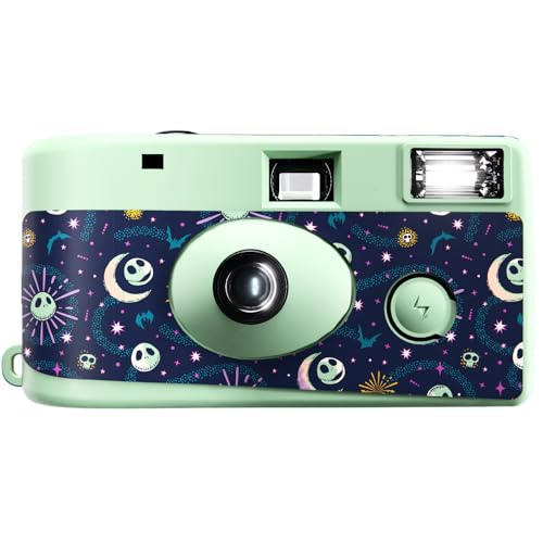 Disney Jack Skellington Disposable Camera with Flash – 20 Exposure Film – Jack Skellington Gifts for Women, Men and All Fans of Tim Burton’s The Nightmare Before Christmas (Mystic Jack)