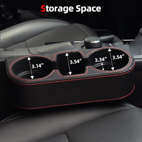 AggAuto Portavasos para Carros con Almacenamiento Negro miniatura 3