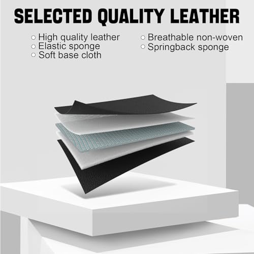 Image of Car Seat Cover for MINI Hardtop 2013-2026, Seat Covers Full Set,Non-Slip Waterproof seat Cover,Wear-Resistant Nappa Leather car seat Covers. (Luxury 5 Seats /Black Blue)
