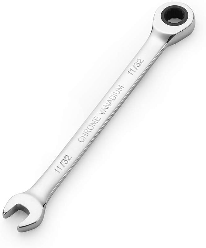 Chave Combinada com Catraca FLZOSPER 11/32 pol. SAE, Cabeça Estriada de 72 Dentes, 1 Unidade