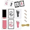 2 sets babyvoetafdruk en handafdruk Inkless inktpad,Baby hand- en voetafdrukken wegwerp inkt souvenir, wordt geleverd…