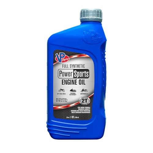 VP Racing 2 Stroke Oil, PowerSports, Synthetic, 1 qt Bottle, Each