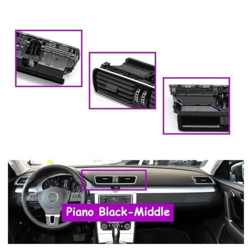 Rejilla de ventilación central para VW Passat, Magotan B6 B7 y CC 5