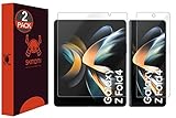 Skinomi Screen Protector Compatible with Samsung Galaxy Z Fold 4 (2-Pack) Clear TechSkin TPU Anti-Bubble HD Film
