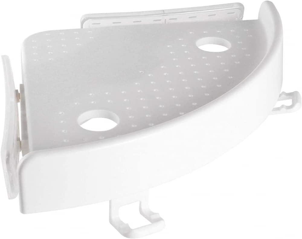 CLQ Scaffale da Bagno Scaffale da Bagno Scaffale ad Angolo Scaffale da Bagno Mensola angolare in plastica per Doccia Portaoggetti da Parete Porta Shampoo Shampoo-2pcs