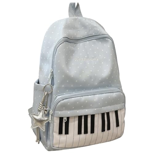 Mochila de lunares espaciosa para llevar libros sin dolor de espalda 2