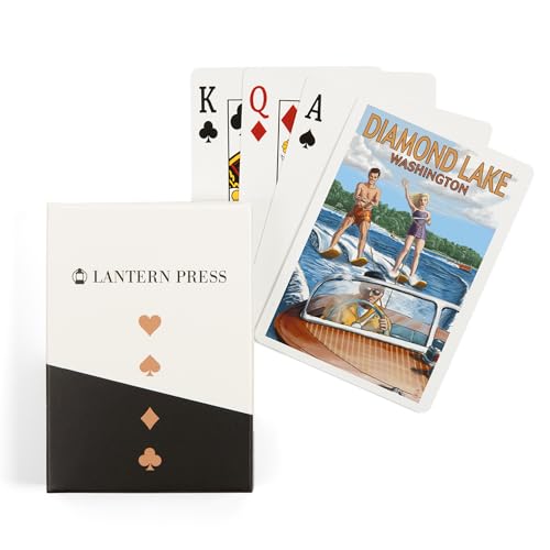 Lantern Press Juego de 52 Cartas de Póker Tamaño Estándar