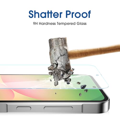Image of amFilm Auto-Alignment OneTouch for Samsung Galaxy A56 5G 6.7 inch Screen Protector + Camera Lens Protector, Tempered Glass, 30 Seconds Installation, Bubble Free, Case Friendly, Anti-Scratch [2+2 Pack]