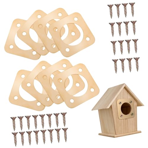 DECHOUS House Predator Metal House Hole Protector Birdhouse Hole Protector for Birds