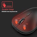 Arteck 2.4G Wireless Mouse with Nano USB Receiver Ergonomic Design Silent Clicking for Computer/Desktop/PC/Laptop and Windows 10/8/7 Build in Rechargeable Battery - Black
