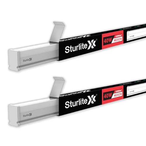 Image of Sturlite Nexon 40 Watt LED Batten| 6500K Cool White Color Temperature Tube light| Sleek Elegant Design With CRI Tech| LM-80 Tested, 4300 Lumens| 25000 Hrs Rated Life - (Pack of 2)