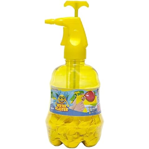 Toyrifik Water Balloon Pump Filler - Air and Water Easy Fill Portable Pump Station Water Blaster with 500 Balloons Cover