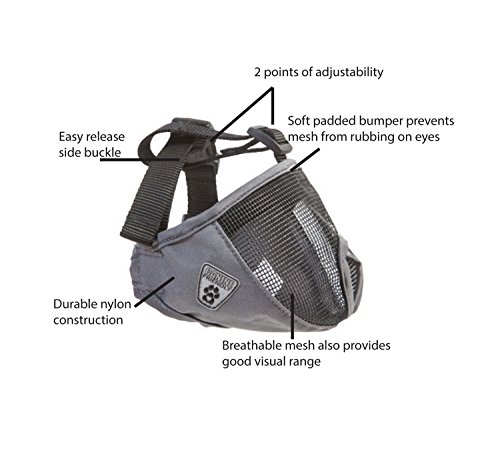 Canine Friendly Short Snout Dog Muzzle, Small, Orange #TOP3