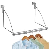 Over The Door Closet Valet- Over The Door Clothes Organizer Rack and Door Hanger for Clothing or Towel, Home and Dorm Room Storage and Organization - Fits Doors up Till 1¾” Thick Over The Door Closet Valet- Over The Door Clothes Organizer Rack and Door Hanger for Clothing or Towel, Home and Dorm Room Storage and Organization - Fits Doors up Till 1¾” Thick