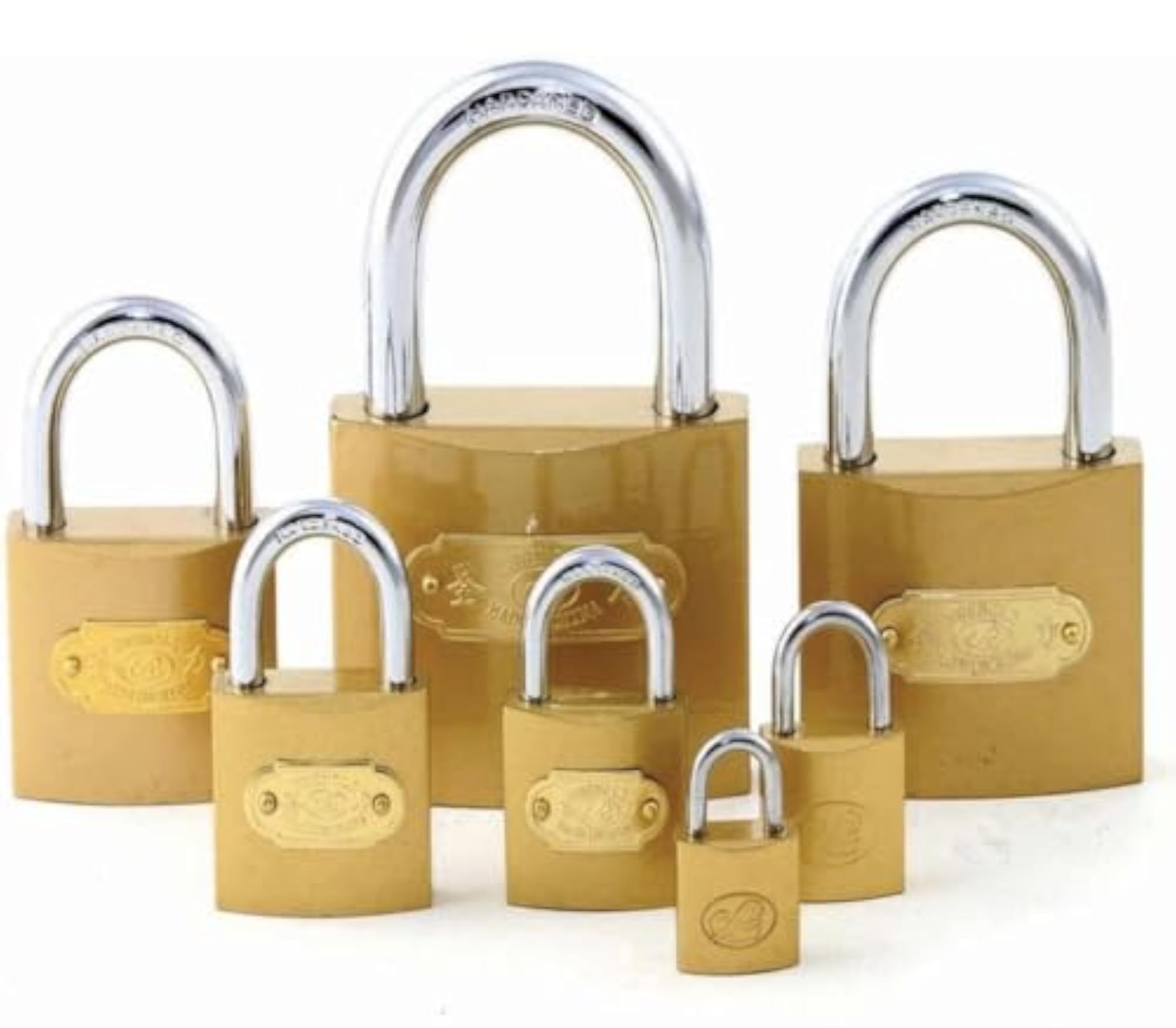 Solid Brass Padlock for Door with 2 Keys