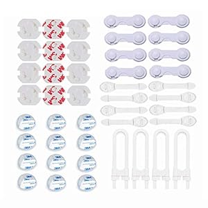 Kindersicherung Babysicherung Schrank Schubladen Fenster Tür Set Sicherheitsausrüstung für Kinder Sicherheitssets 12 Stück