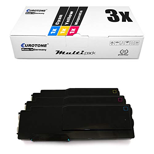 Toner pour Xerox Phaser 6600 anti-bavure Eurotone 3X couleur pour imprimer sans interruption