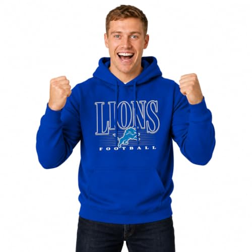 Chandail NFL Team Fan Apparel Overtime Blueprint polaire à capuchon Royal Grand
