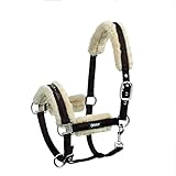  Eskadron New Basic Halfter Glossy Fauxfur in 3 Farben, Größe:Warmblut, Farbe:Darkbrown