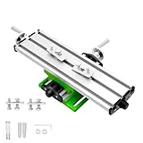 Multifunction Milling Machine Worktable - Precision Cross Slide Table, Compound Drilling Slide Table for Mini Bench Drill Stand, Woodworking, Metalworking, 310x90mm, Home Workshop