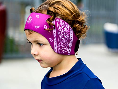 The Good Ears Swimming Headband for Babies - Toddlers - Kids - Adults. Got Ear Tubes? Want to Avoid Them Altogether? Try Our Swimming Headband! (Purple, Medium)