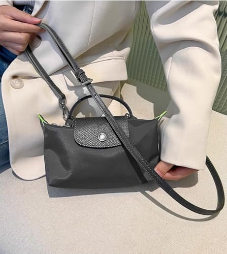 Image of Crossbody Strap for Longchamp Mini Bag, Leather Handbag Shoulder Strap Kit Adjustable for Mini Longcamp Tote Bag
