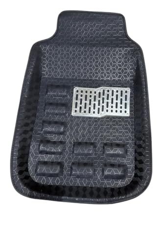 Image of Premium 4D Bucket Car Floor Foot Mats for Tata Punch, Polyutherine Material, Color: Black, Waterproof, Set of 3 Pieces