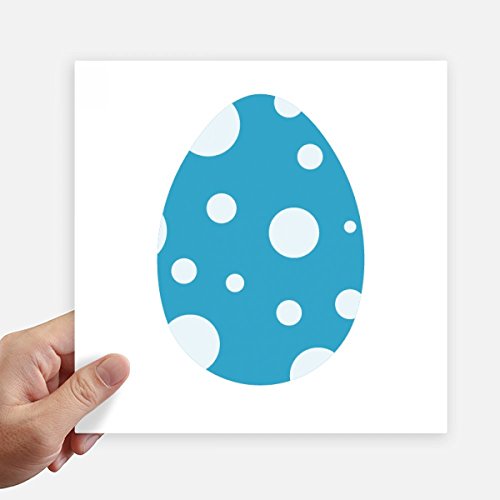 Autocollant carré Pâques 20CM grand format multicolor à motif Spots Egg Pack de 4 - 2