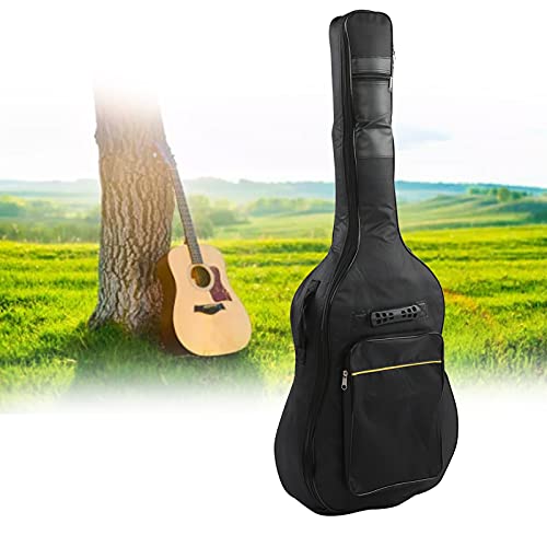 Bolsa para violão portátil, ajustável, durável, acústico, impermeável, macia para guitarra acústica