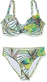  Palm Beach Damen Lima Bikini-Set, Grün (Grün/Orange 3517), 80E (Herstellergröße: 40E)