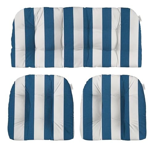 Sunbrella Wicker Cushion Set for Outdoor Seating