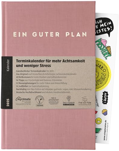 Ein guter Plan 2025 – Ganzheitlicher Terminkalender für mehr Achtsamkeit und weniger Stress