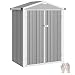 Outsunny Casetta da Giardino 1.1m² in Acciaio Zincato, Capanno da Giardino con...