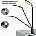 Desk Lamp, JUKSTG 64 pcs LEDs Eye-Caring Table Lamps, 10 Brightness Levels with 5 Lighting Modes LED Desk Light, Dimmable Office lamp with Touch-Sensitive Control, 10 W Reading Lamp,Black