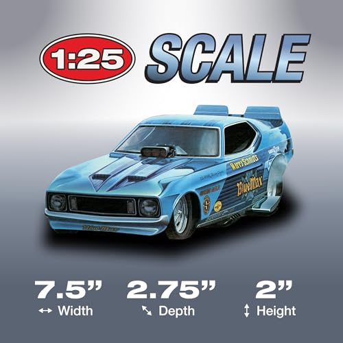 Modelo a escala 1:25 MPC Blue Max Long Nose Mustang miniatura 4