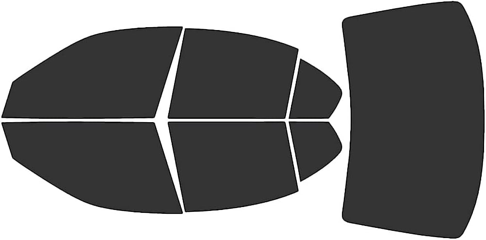 Rvinyl Window Tint Kit Compatible with BMW 3 Series 1999-2005 Sedan - Black 20% - Single Ply No Bubble Film - Do it Yourself Vehicle Complete Precut Kit