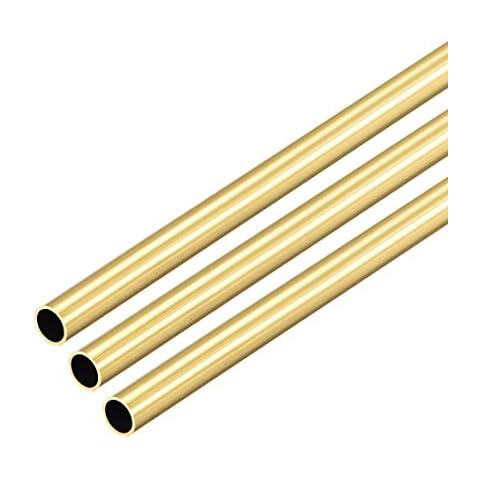sourcing map Brass Seamless Round Tube Cover