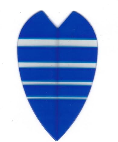 25 Sets #3168 AmeriThon Blue/Clear Bands Dart Flights