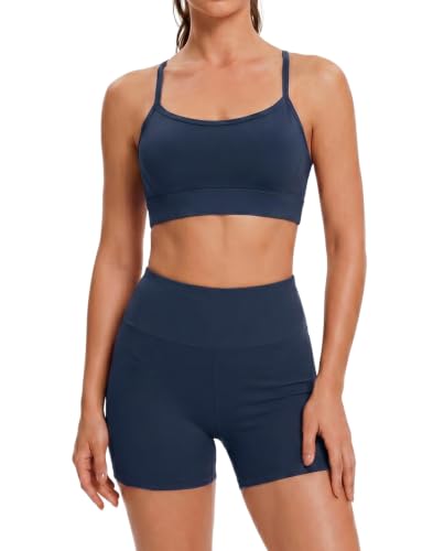 Workout Sets for Women Two Piece Outfits Gym Yoga Matching Clothing Set