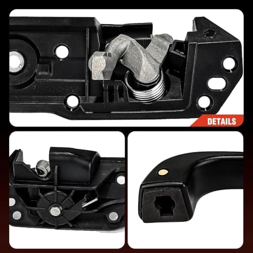 3mirrors Interior Door Handle Front Left Driver Side Compatible with 2007-2014 Chevy Sierra Silverado 1500/2500/3500 GMC Cadillac Escalade ESV EXT OE# 20833606 80374 Door Handle Repair Kit — view 6