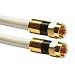 Produktbild 10m Sat Kabel Koaxialkabel Digital Innenleiter Kupfer max. 135 dB mit F Kompressionsstecker goldfarben