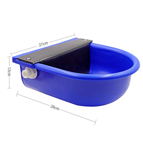 MUDUOBAN Blue Automatic Water Bowl with Drainage Hole for Dog Cattle Horse Float Valve Sheep Goat Calf Sow Large Animal Waterer by Livestocktool - Thumbnail 3