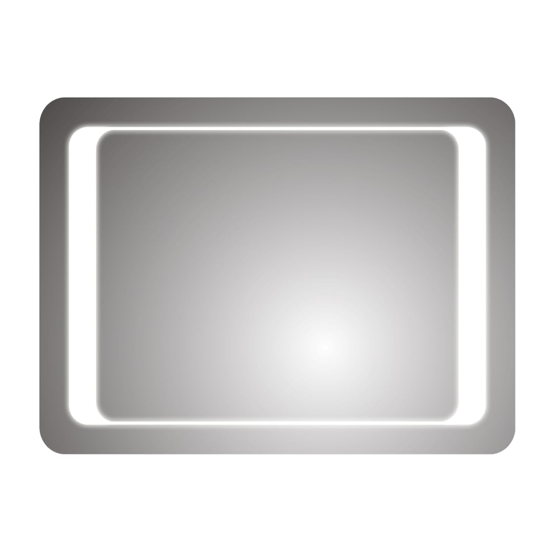 Ibathuk Mirror Nova Led Bathroom Soft Rectangular Frameless With Motion Sensor And Demister Bright Light Up Design Ip44 Wall Mounted For Everyday Clarity 500X700mm