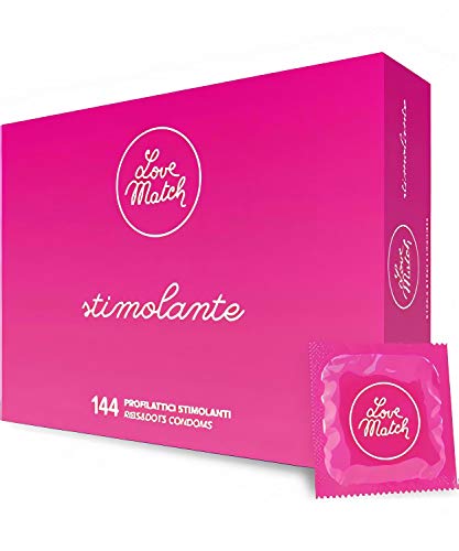 Profilattici Love Match Stimolante préservatifs perlés boîte 144
