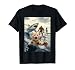 Funny Cat Surfing Bigfoot Alien Shark T-Shirt